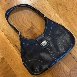 Elegant Black Leather Hobo Bag